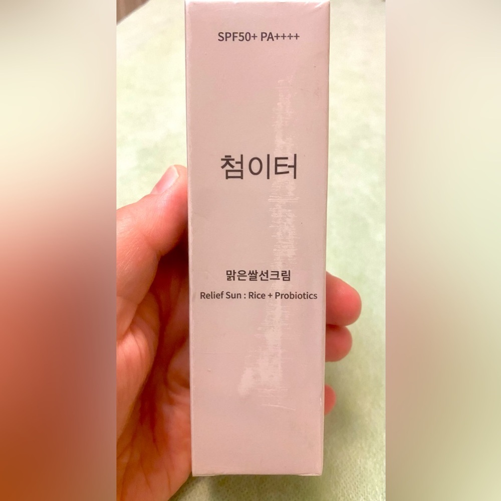 SPF50+ PA++++ Relief Sun Cream. Made in Korea